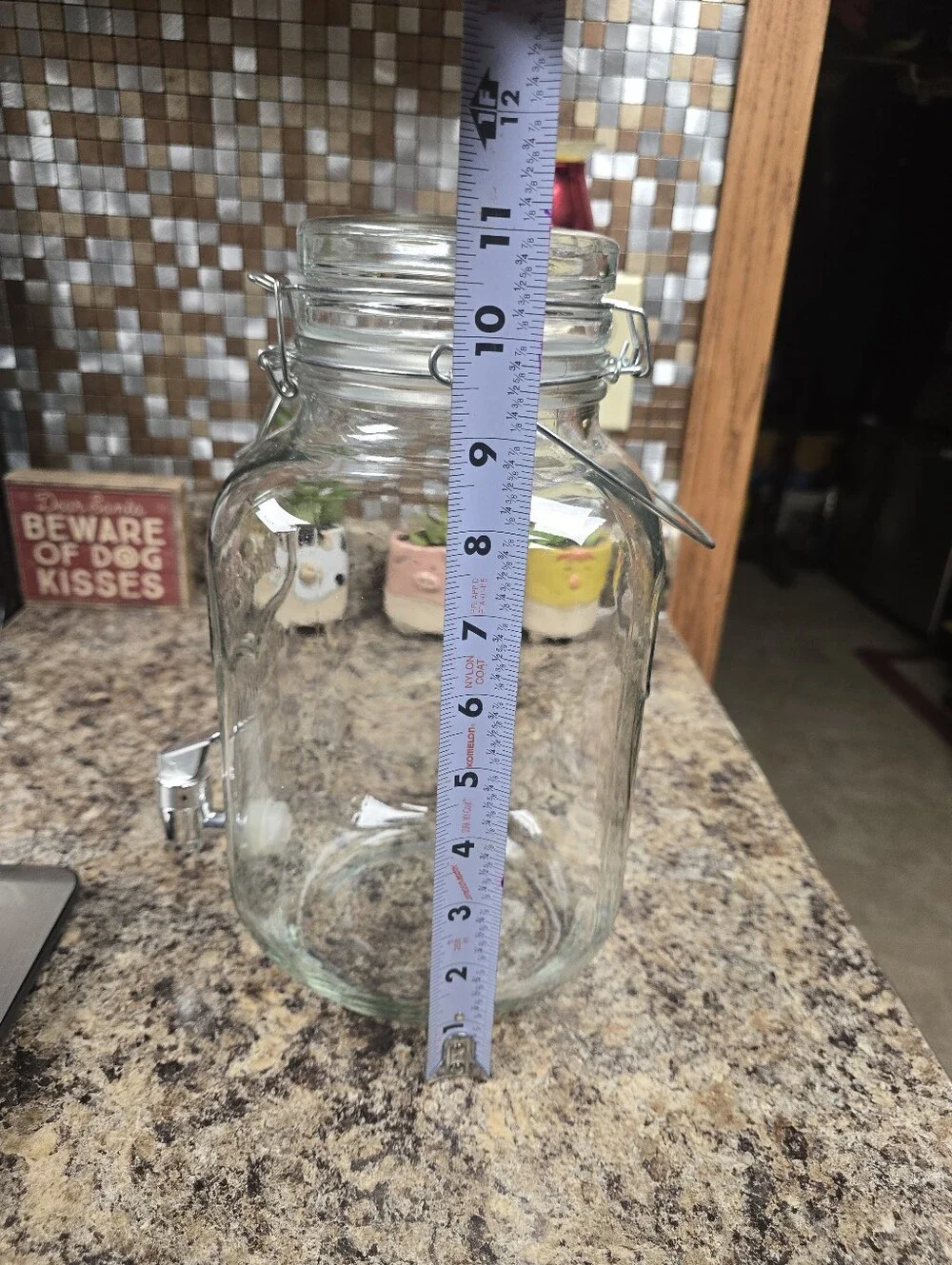 Clear Glass Beverage Dispenser with Spigot - Glassware